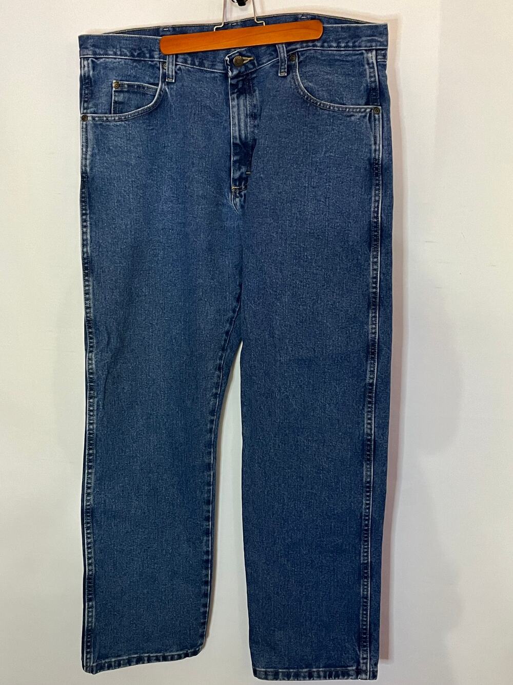 Wrangler Jeans Men's 38x32 Blue Rugged Wear